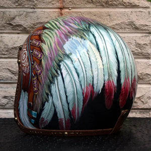 Colorful Indian feathers，glass Fiber series, 100% hand-sewn